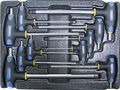 Набор Т-образных шестгранных ключей с пластиковой рукояткой 10пр. в ложементе в Салавате
